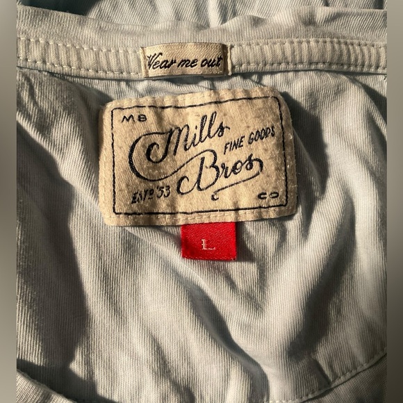 MILLS BROTHERS Women’s Pale Blue T Shirt - Picture 2 of 10